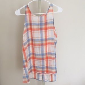 Old Navy | Colorful Plaid Tank | Size Large